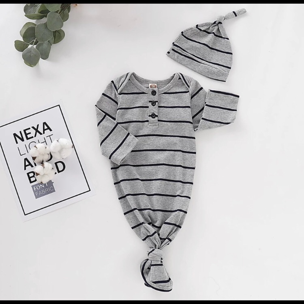 Baby boy gown set